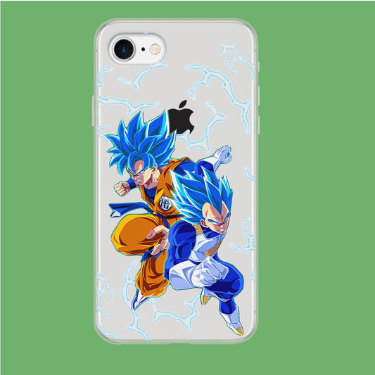 Dragon Ball Z Saiyan Blue iPhone 7 Clear Case