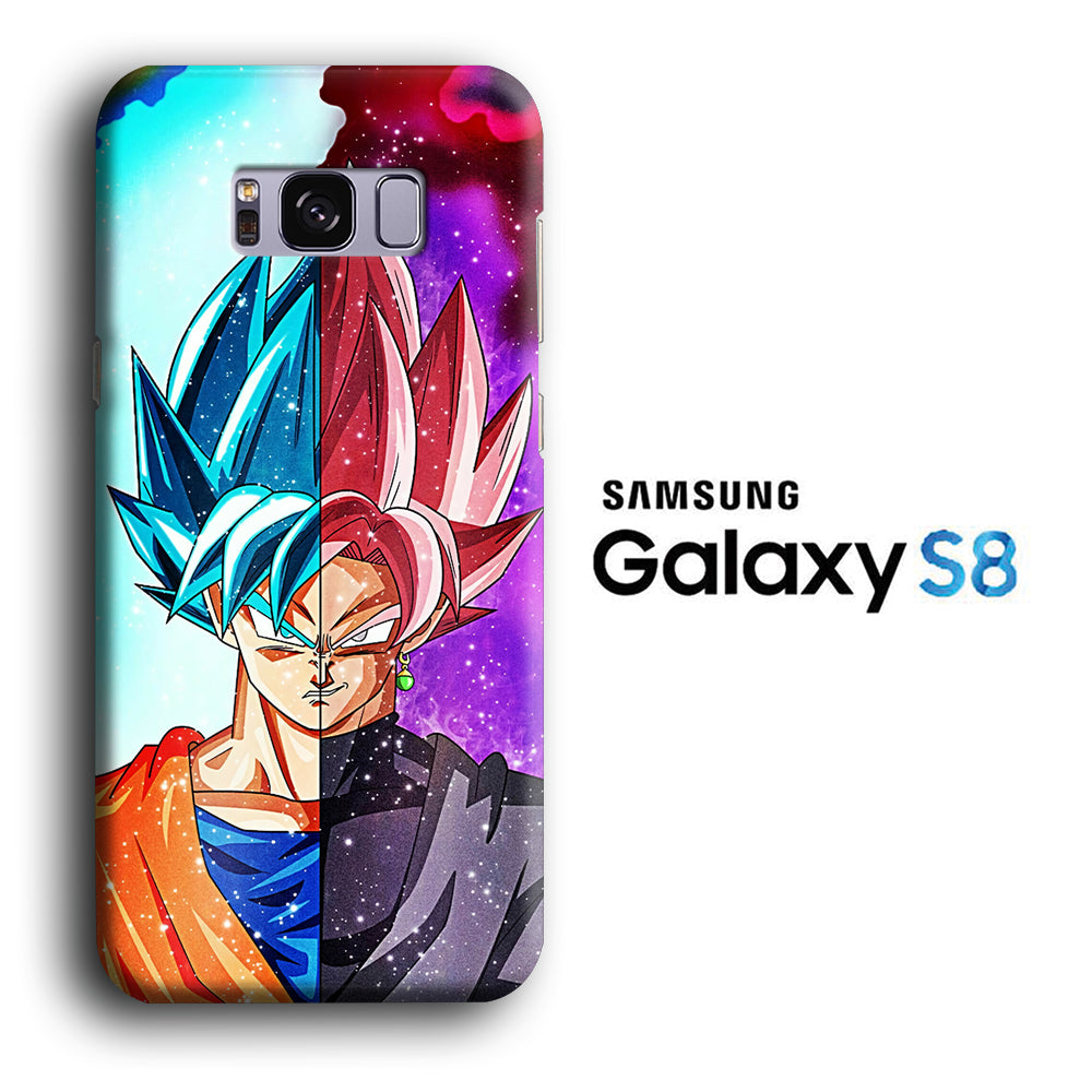 Dragon Ball Z Saiyan Blue to Rose Samsung Galaxy S8 3D Case