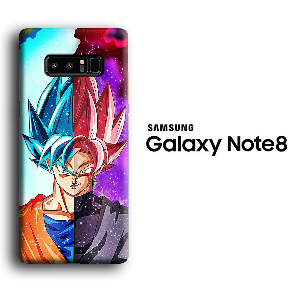 Dragon Ball Z Saiyan Blue to Rose Samsung Galaxy Note 8 3D Case