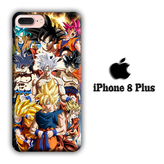 Dragon Ball Z Saiyan Transformation iPhone 8 Plus 3D Case