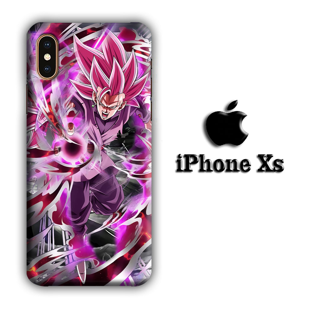 Dragon Ball Z Super Saiyan Rose iPhone Xs 3D Case