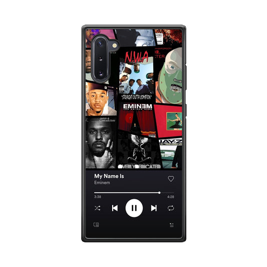Eminem is My Playlist Samsung Galaxy Note 10 Case