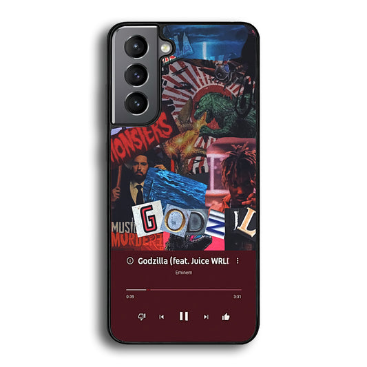 Eminem on Godzilla Frame Playlist Samsung Galaxy S21 Case