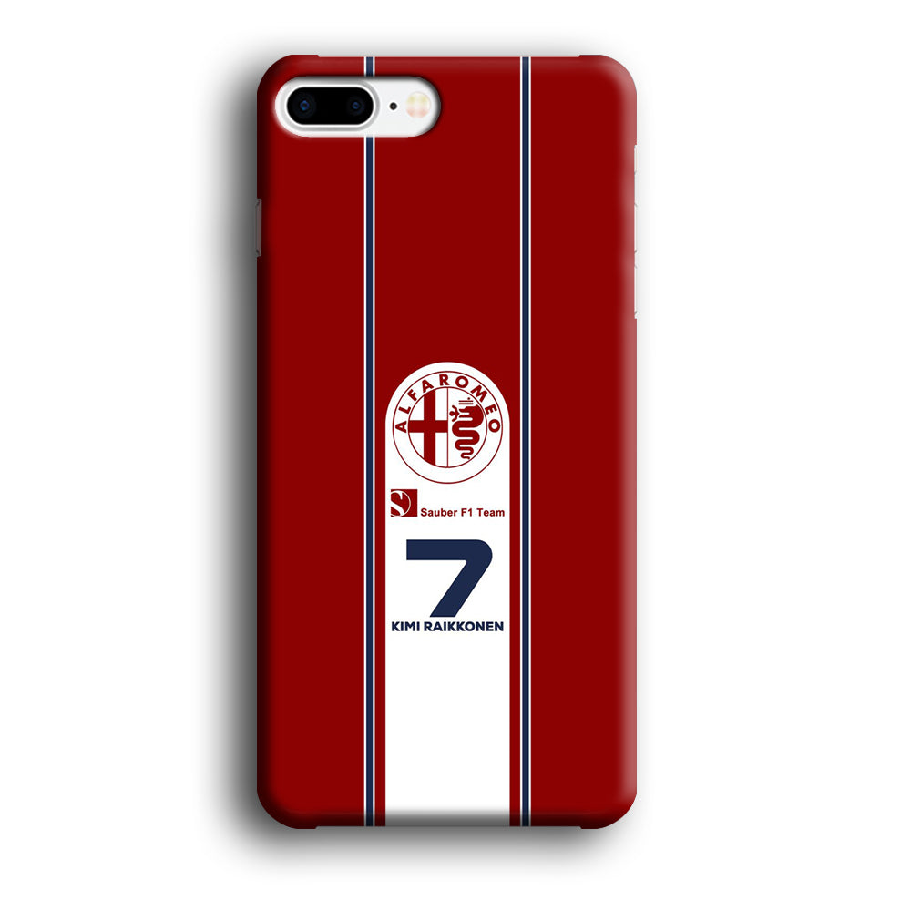 F1 Sauber Kimi Raikonen iPhone 8 Plus 3D Case
