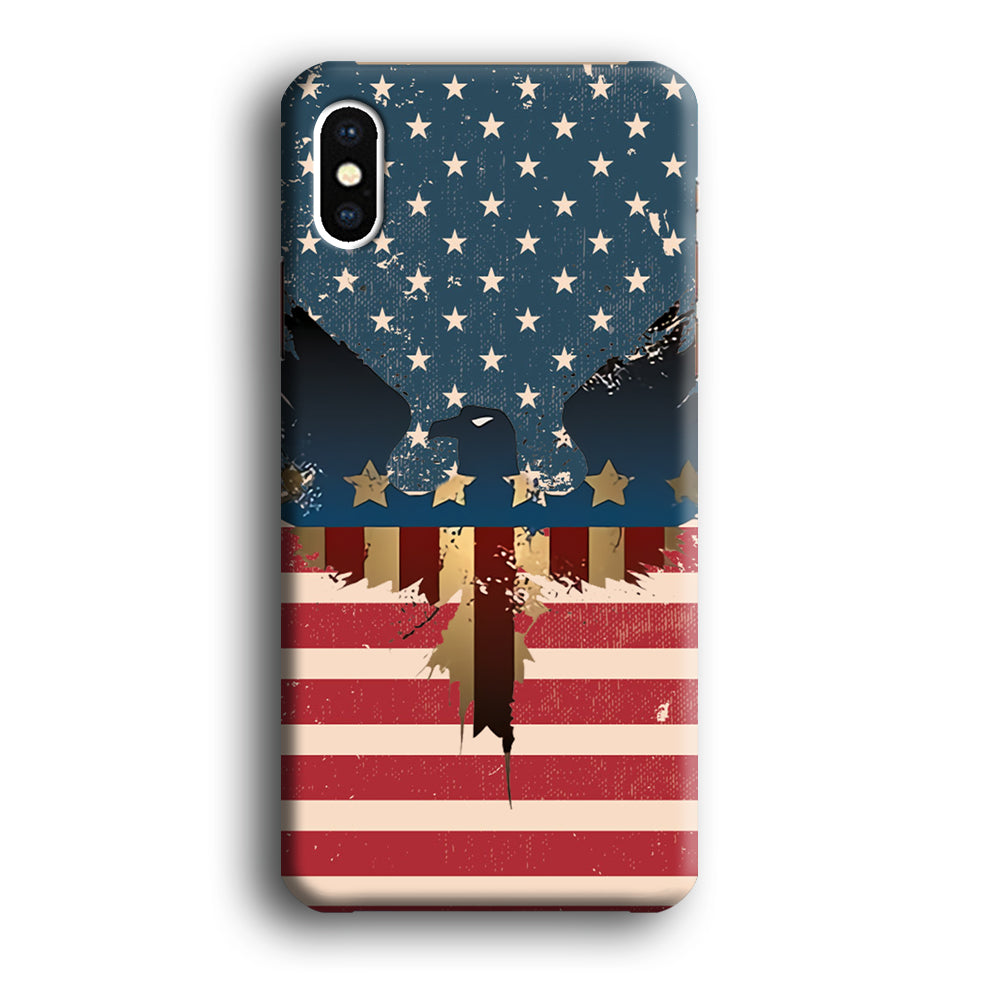Flag of USA Honour iPhone X 3D Case