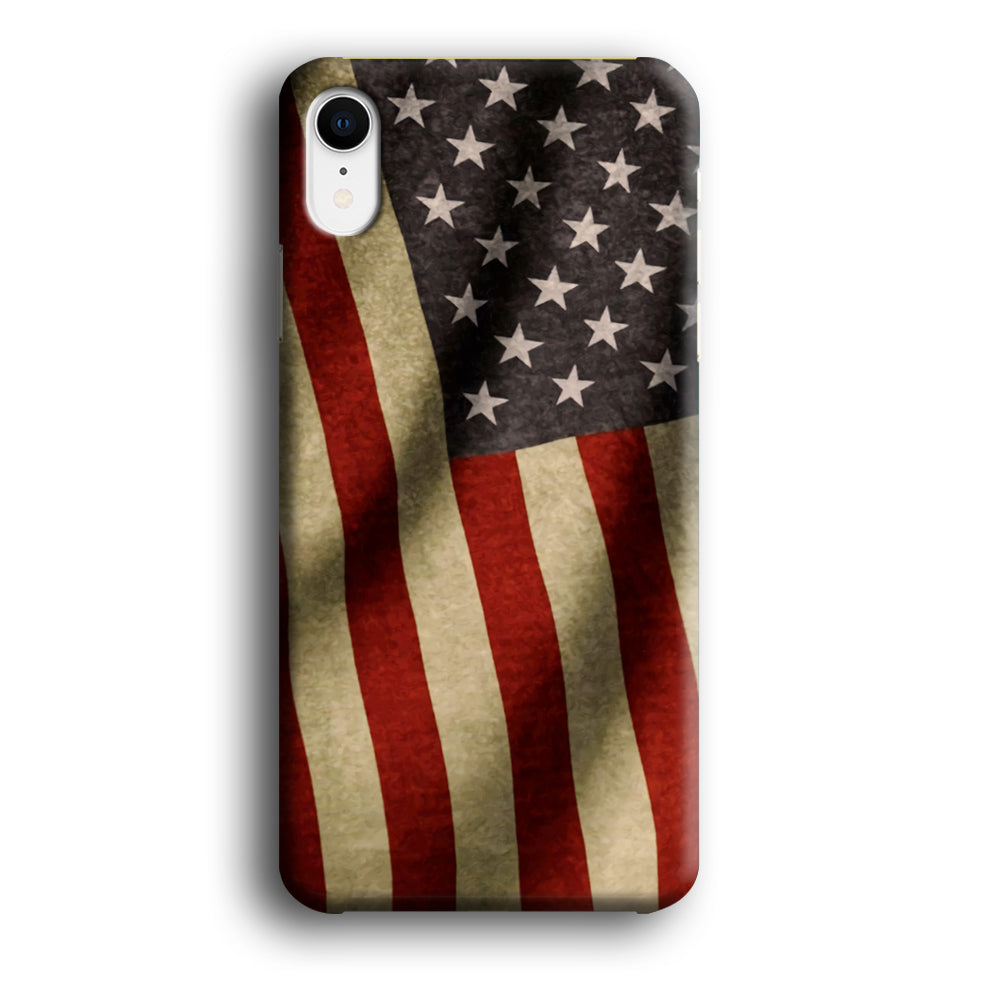 Flag of USA Old Theme iPhone XR 3D Case