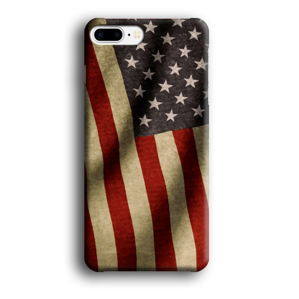 Flag of USA Old Theme iPhone 7 Plus 3D Case