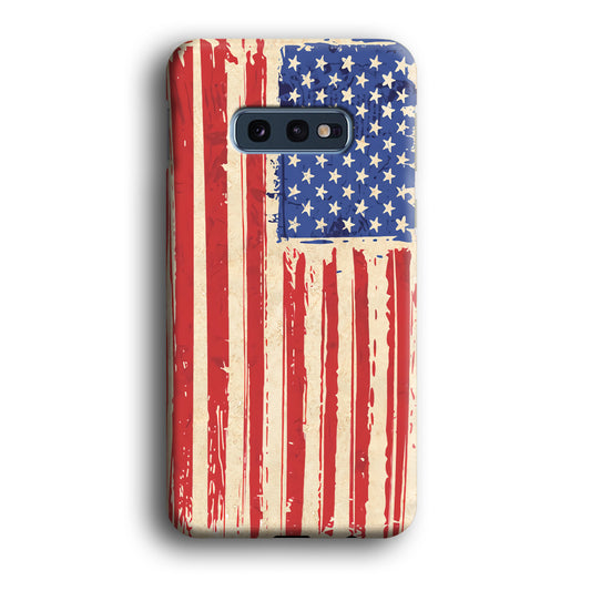 Flag of USA Sketch of Victory Samsung Galaxy S10E 3D Case