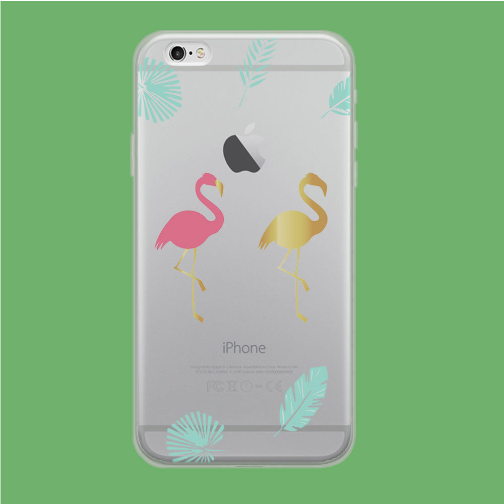 Flamingo Pink and Gold iPhone 6 | iPhone 6s Clear Case