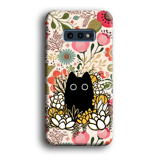 Flower Cat Bucket Samsung Galaxy S10E 3D Case