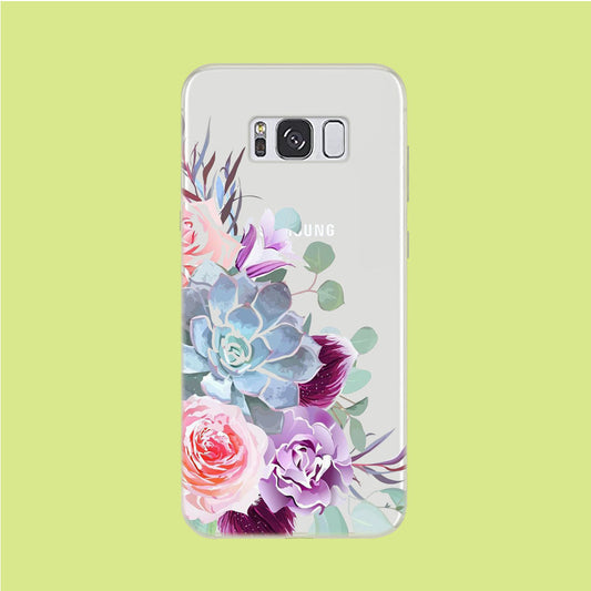 Flower Bucket Art Samsung Galaxy S8 Clear Case