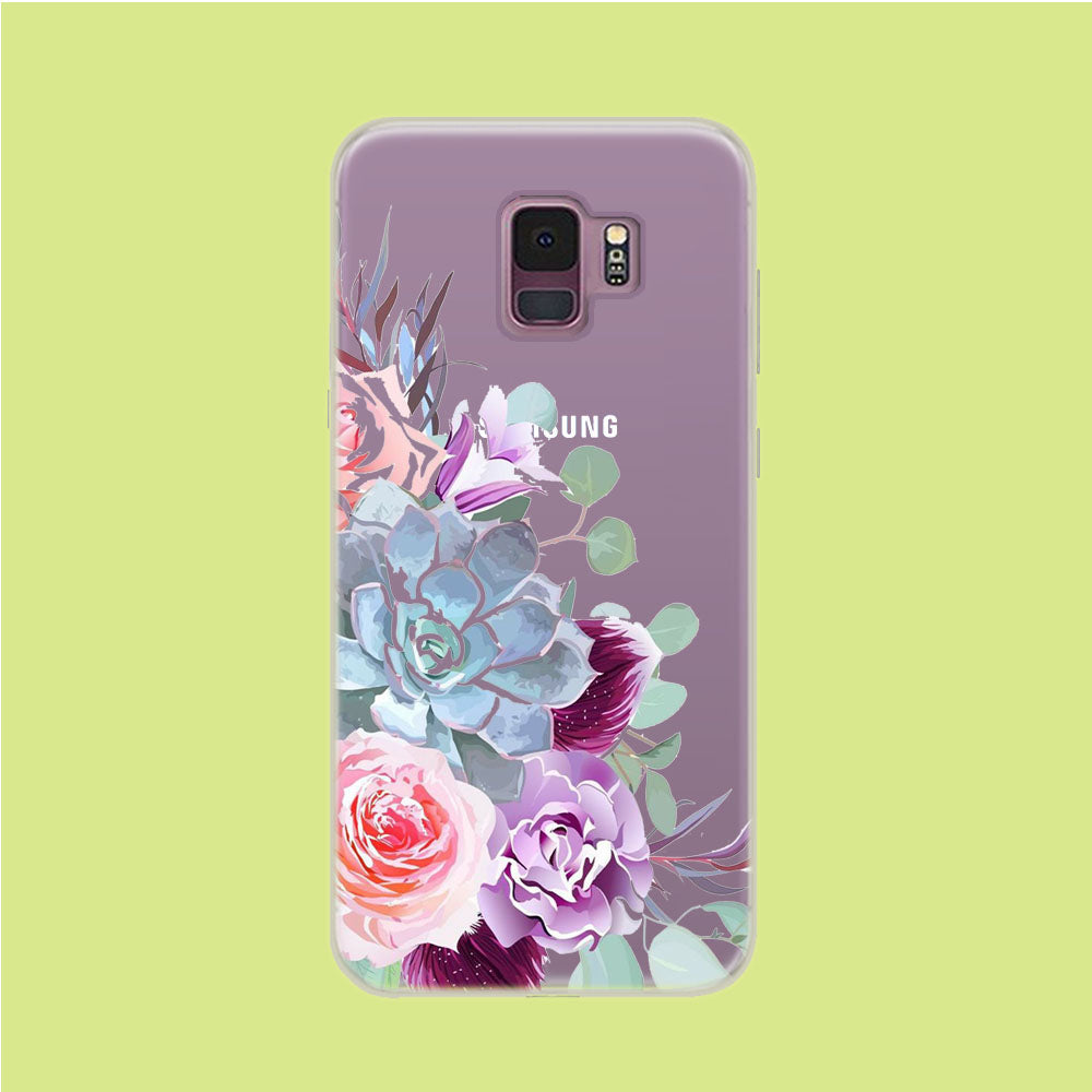 Flower Bucket Art Samsung Galaxy S9 Clear Case