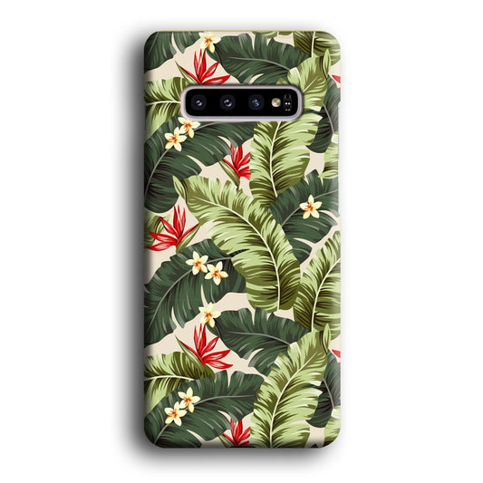 Flower Tropical Sense Samsung Galaxy S10 3D Case