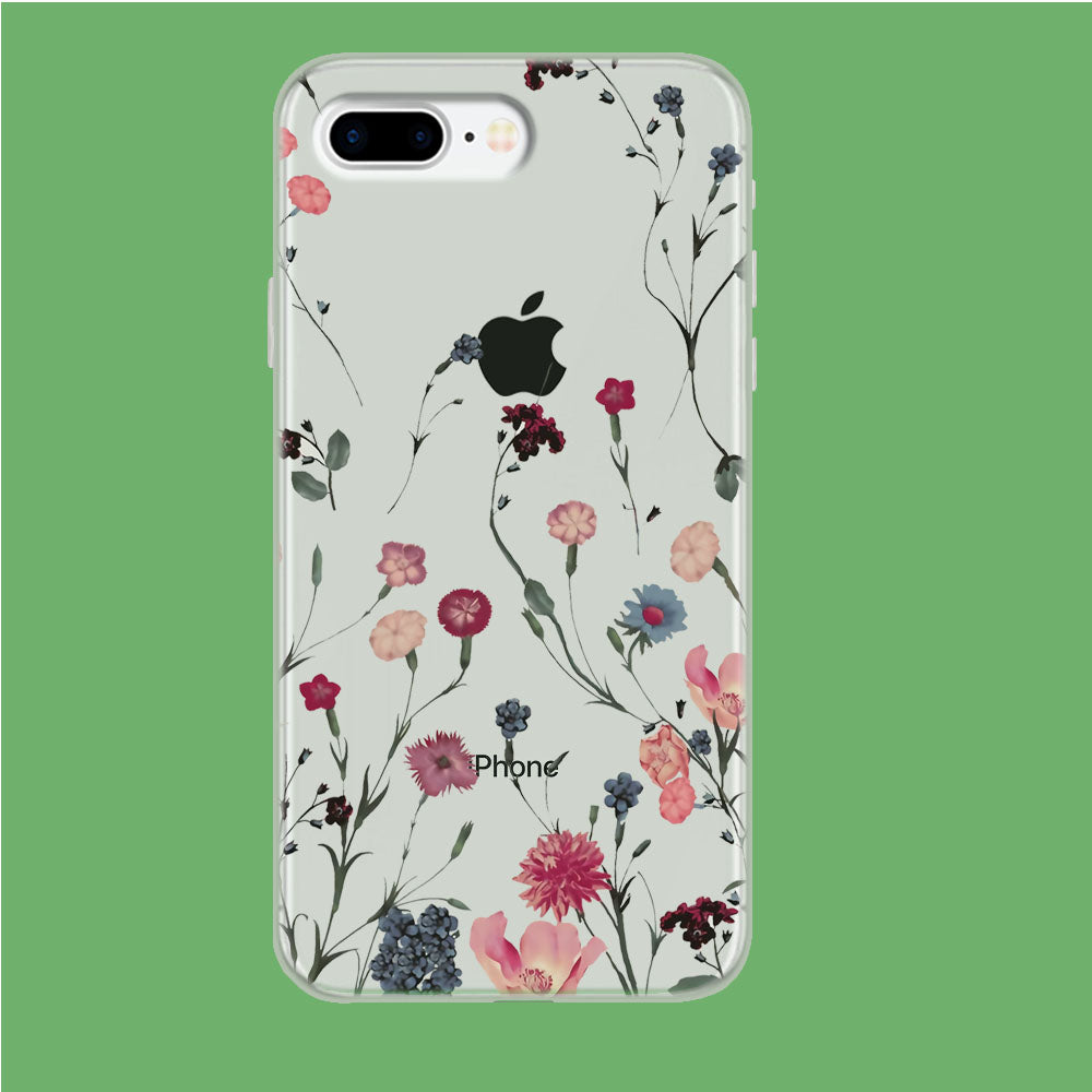 Flowering Grass iPhone 8 Plus Clear Case