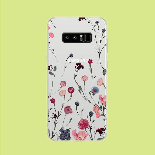 Flowering Grass Samsung Galaxy Note 8 Clear Case