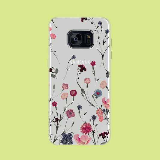 Flowering Grass Samsung Galaxy S7 Edge Clear Case