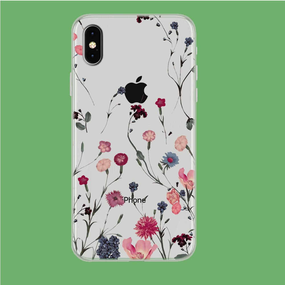Flowering Grass iPhone Xs Max Clear Case