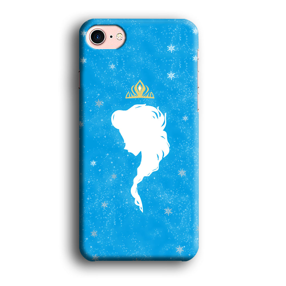 Frozen Elsa on Silhouette iPhone 7 3D Case
