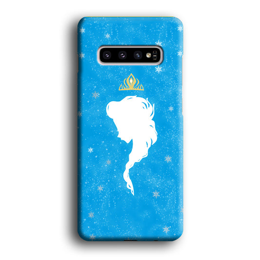 Frozen Elsa on Silhouette Samsung Galaxy S10 3D Case