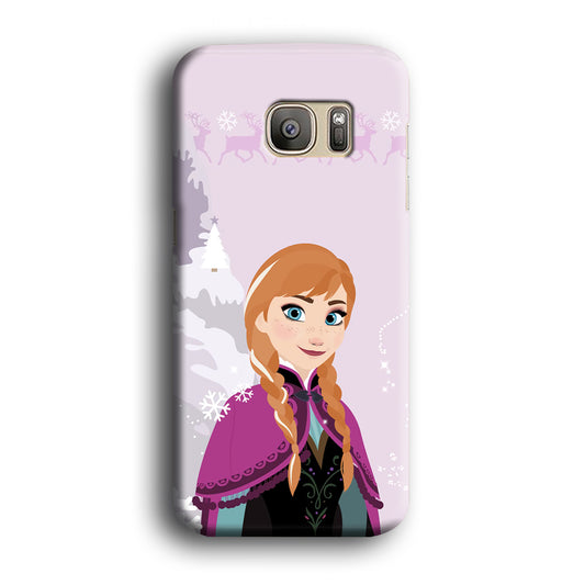 Frozen Winter with Ana Samsung Galaxy S7 Edge 3D Case