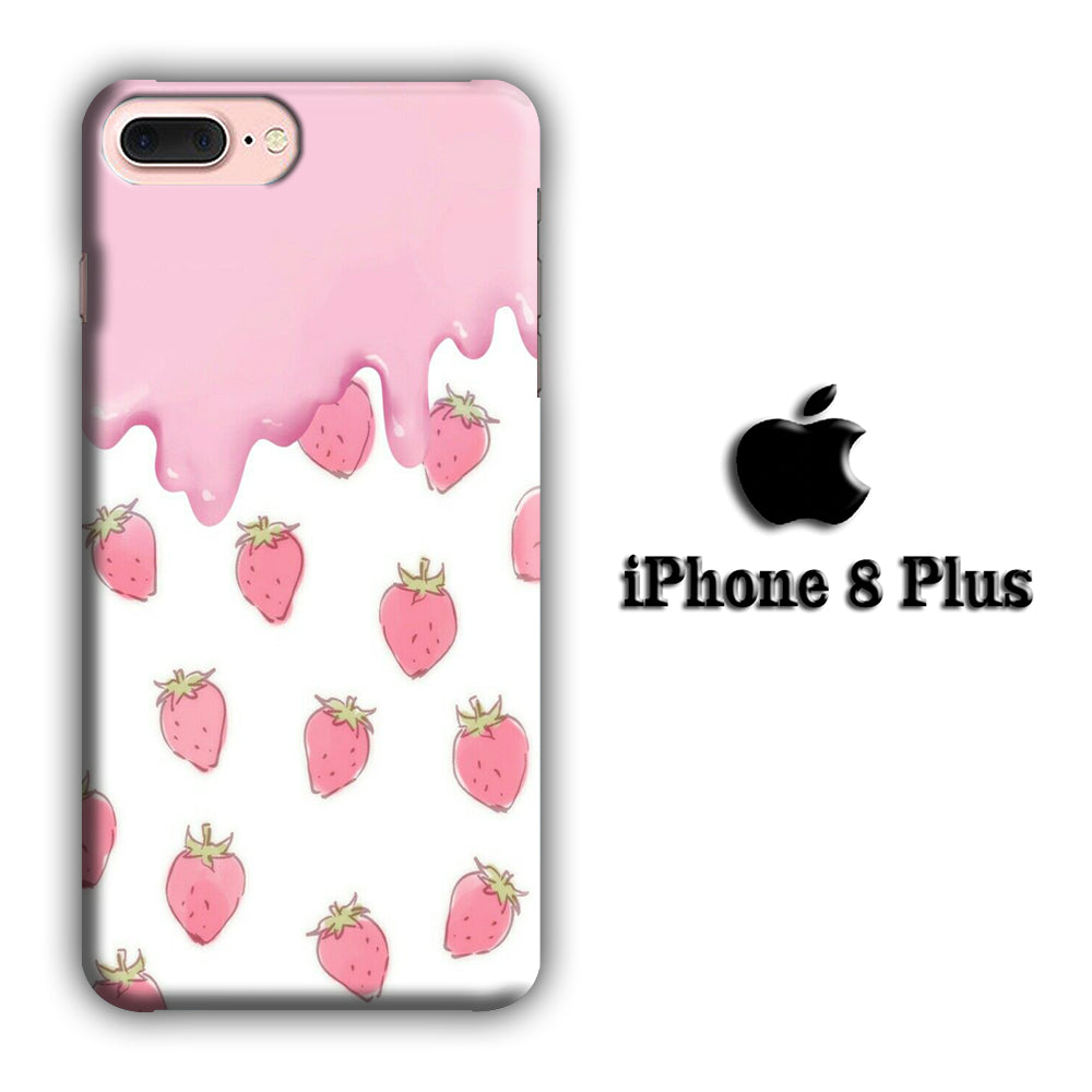 Fruit Topic Strowberry Ice Cream iPhone 8 Plus 3D Case