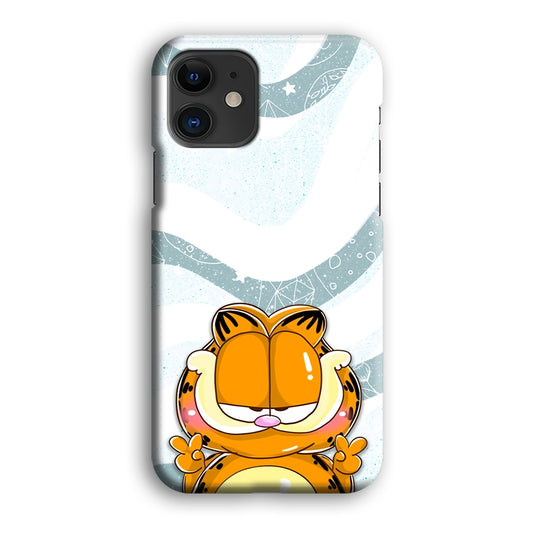 Garfield Finger of Peace iPhone 12 3D Case