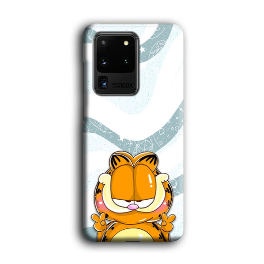 Garfield Finger of Peace Samsung Galaxy S20 Ultra 3D Case