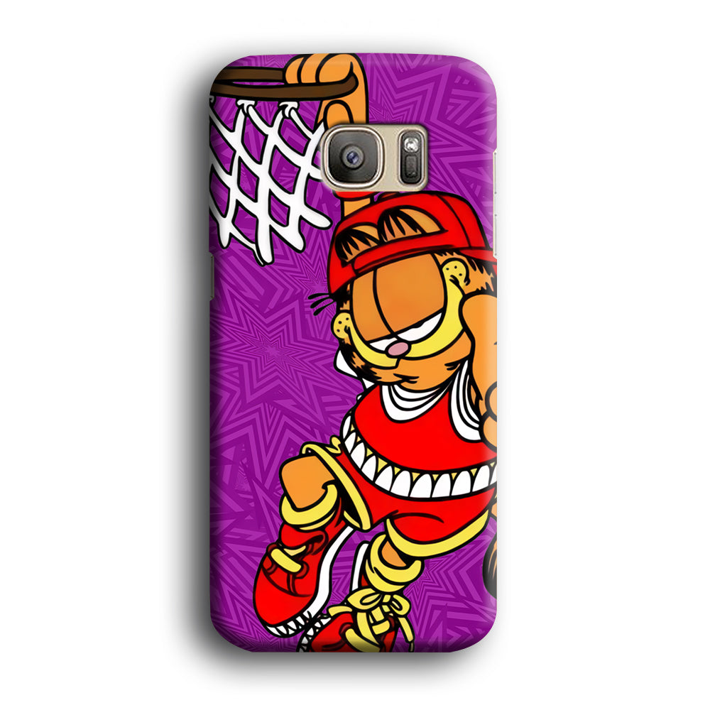 Garfield Slam Dunk Samsung Galaxy S7 Edge 3D Case
