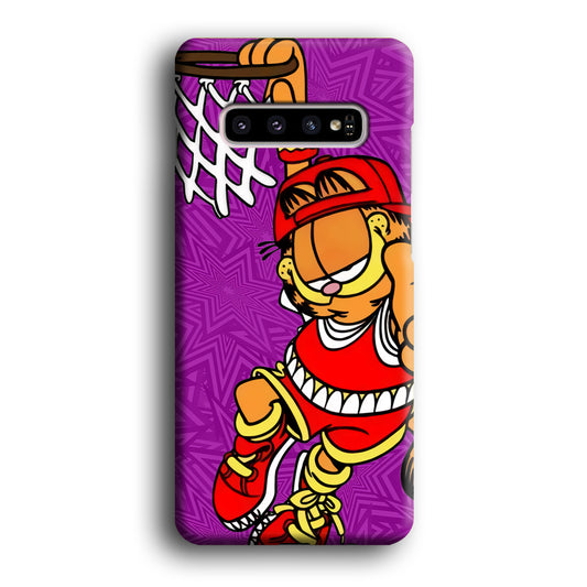 Garfield Slam Dunk Samsung Galaxy S10 3D Case