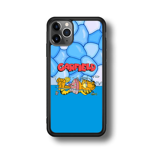 Garfield Swimming at Pool iPhone 11 Pro Max Case