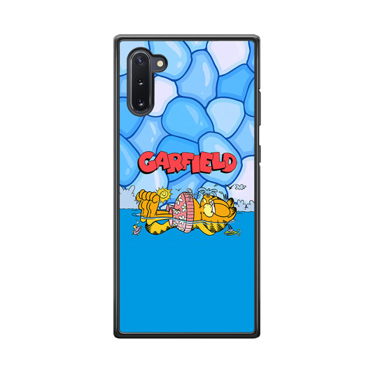 Garfield Swimming at Pool Samsung Galaxy Note 10 Case