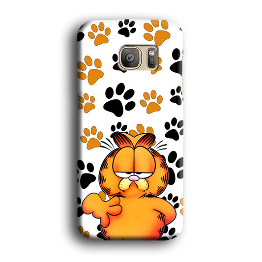 Garfield Lazy face Samsung Galaxy S7 Edge 3D Case