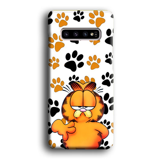 Garfield Lazy face Samsung Galaxy S10 3D Case