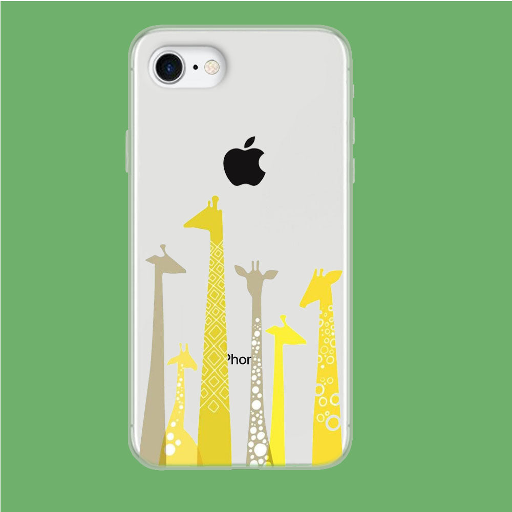Giraffe, The Long Neck iPhone 8 Clear Case