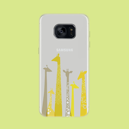 Giraffe, The Long Neck Samsung Galaxy S7 Edge Clear Case