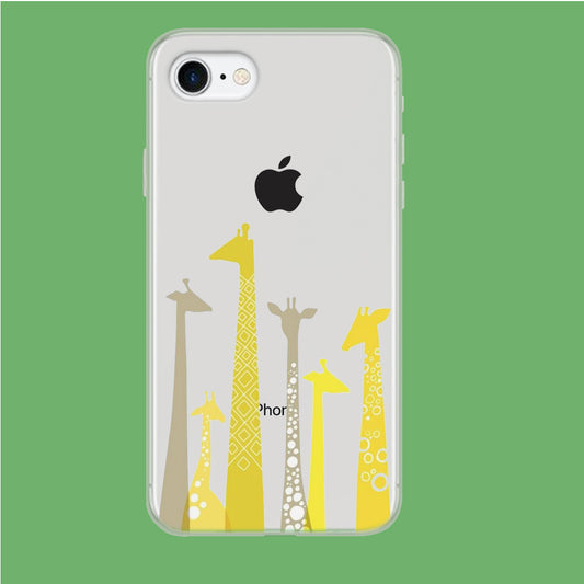 Giraffe, The Long Neck iPhone 7 Clear Case