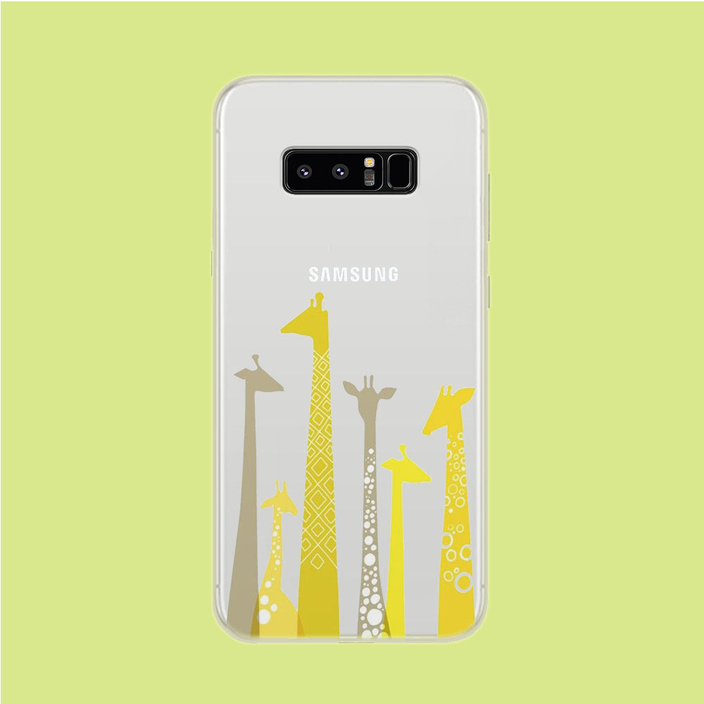 Giraffe, The Long Neck Samsung Galaxy Note 8 Clear Case