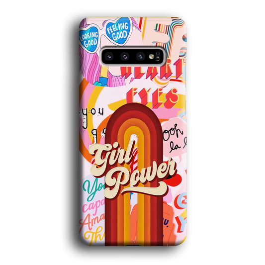 Girl Power Splash Samsung Galaxy S10 3D Case