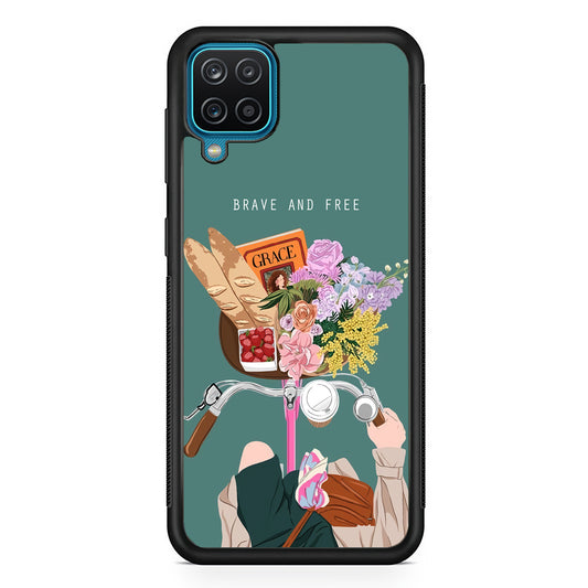 Girly Be Brave and Free Samsung Galaxy A12 Case