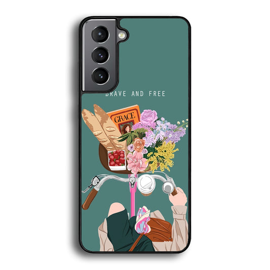 Girly Be Brave and Free Samsung Galaxy S21 Case