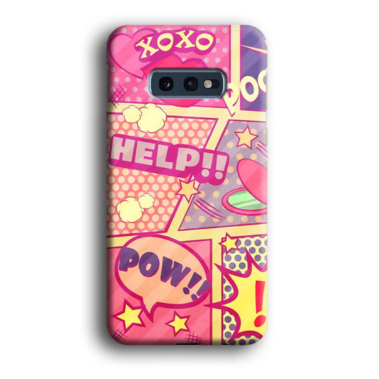 Girly Comic Pow Samsung Galaxy S10E 3D Case