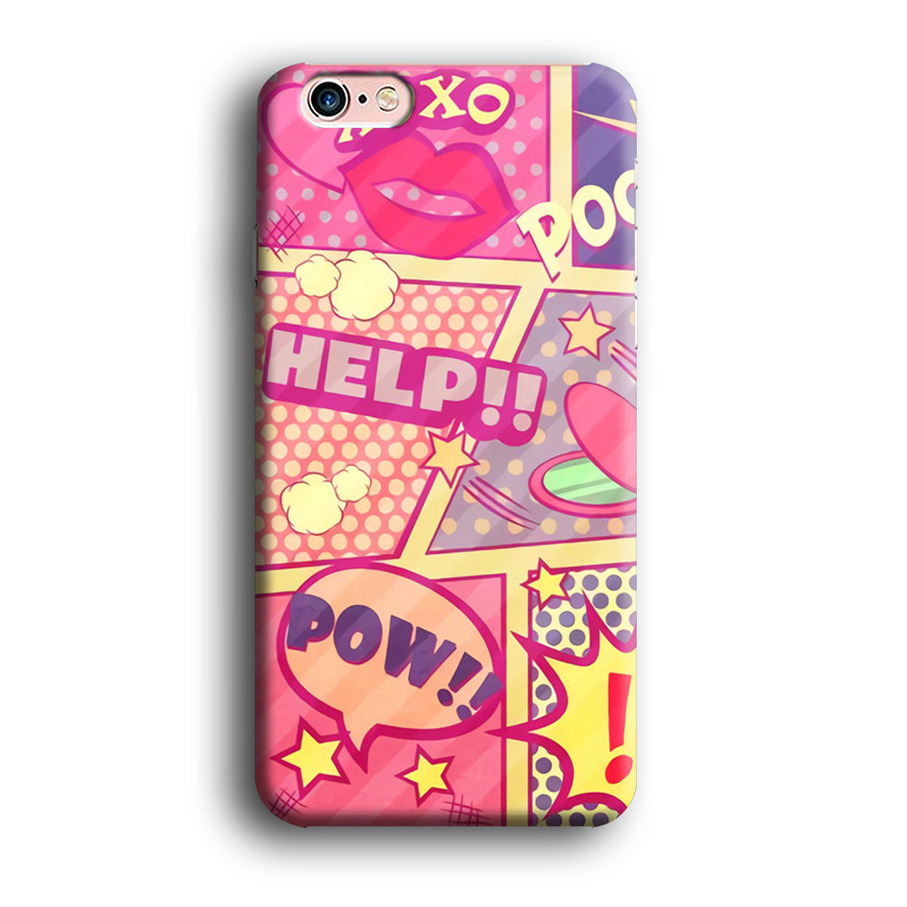 Girly Comic Pow iPhone 6 | 6s 3D Case