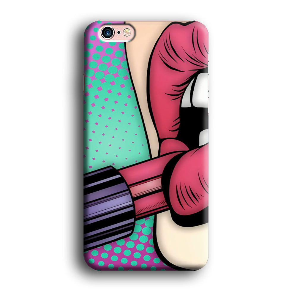 Girly Lipstick on Lips iPhone 6 | 6s 3D Case