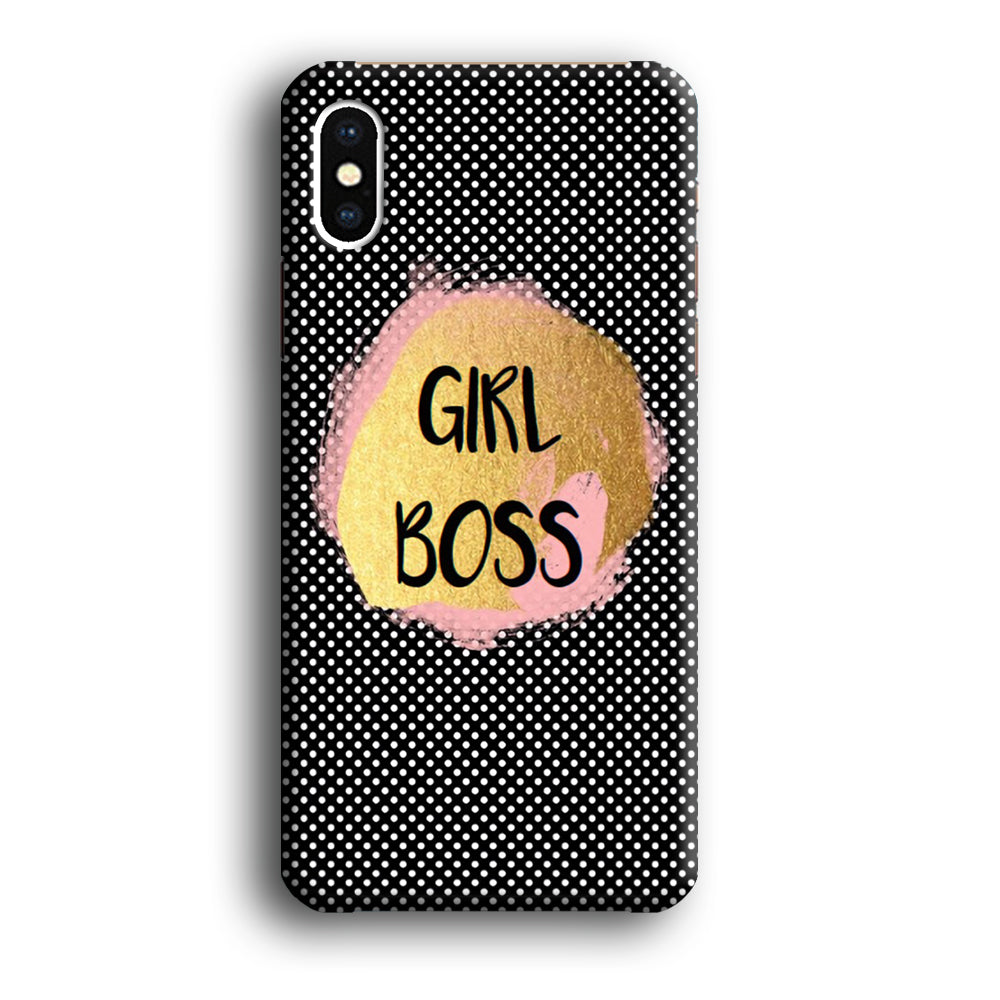 Girly at Girl Boss iPhone Xs 3D Case