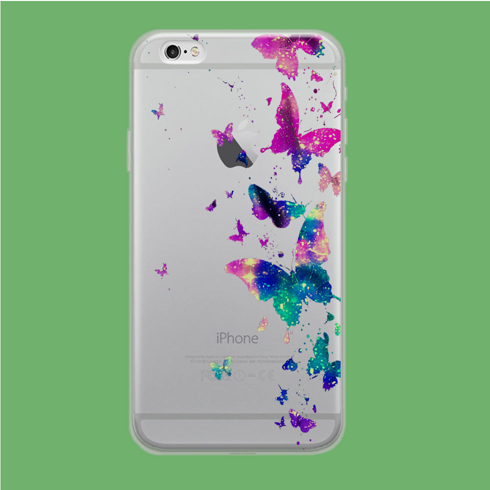 Glitter Butterfly iPhone 6 Plus | iPhone 6s Plus Clear Case