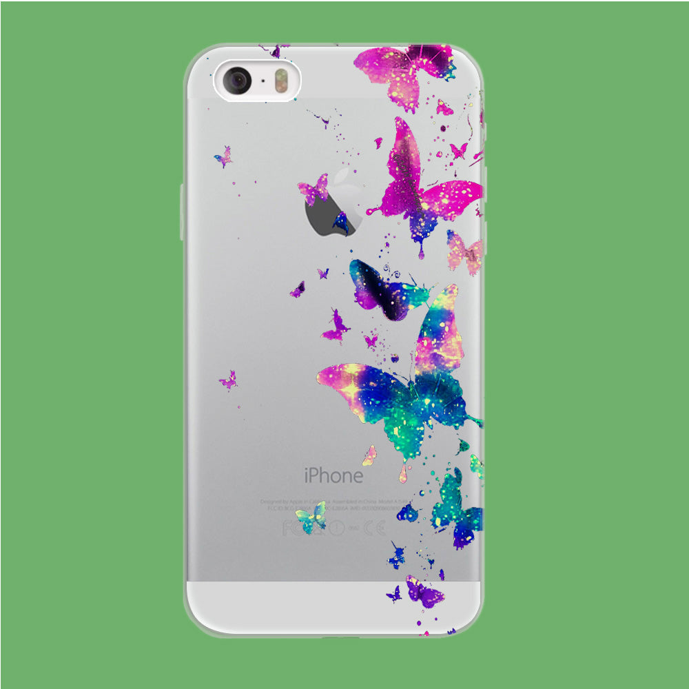 Glitter Butterfly iPhone 5 | 5s Clear Case