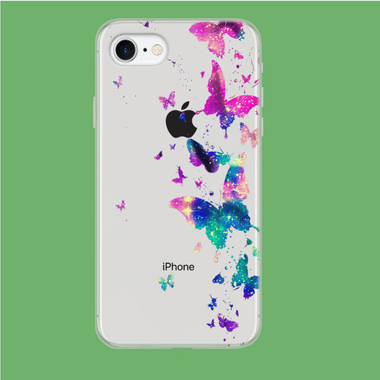 Glitter Butterfly iPhone 7 Clear Case