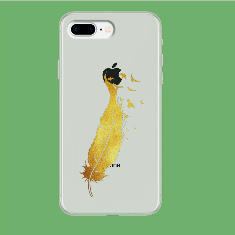 Gold Magic Bird iPhone 8 Plus Clear Case