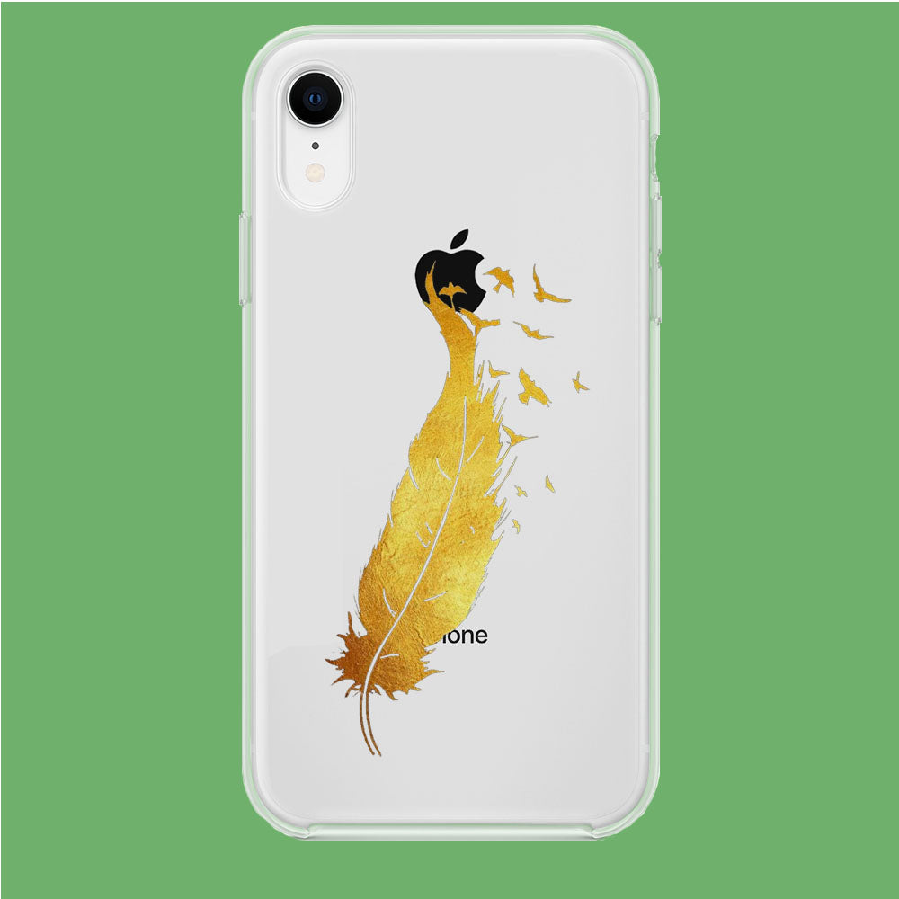 Gold Magic Bird iPhone XR Clear Case