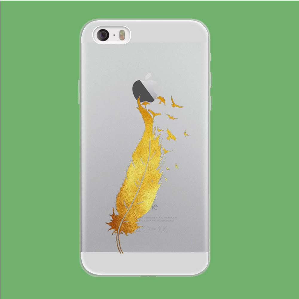 Gold Magic Bird iPhone 5 | 5s Clear Case